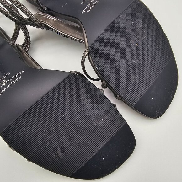 Women's Silver/Grey Strappy Heels, Size 6.5 - Picture 8 of 14